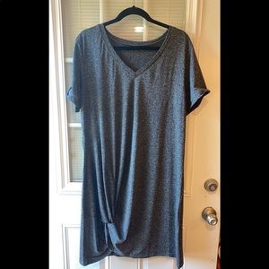 Gray T-Shirt Dress